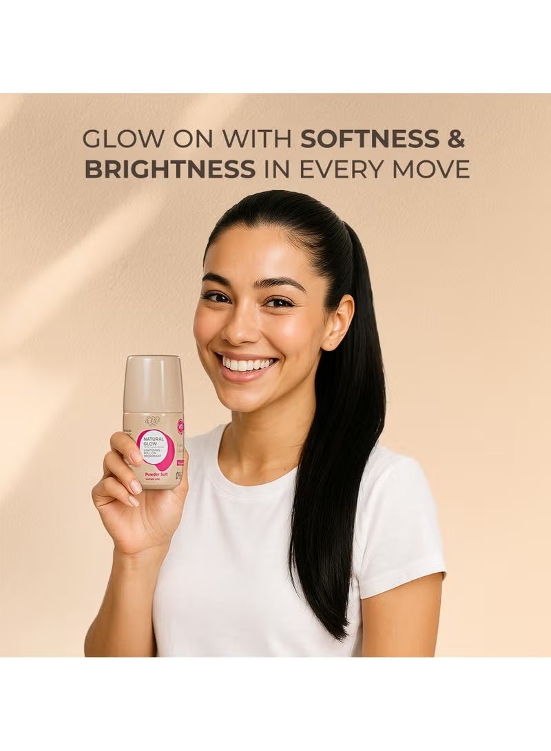 إيفا مزيل العرق رول أون لتفتيح البشرة الطبيعية - بودرة ناعمة - Image 1